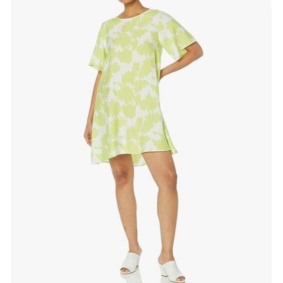 Armani Exchange Beach Party Dress Size 10 Green White New Ethical Fashion - Picture 1 of 14